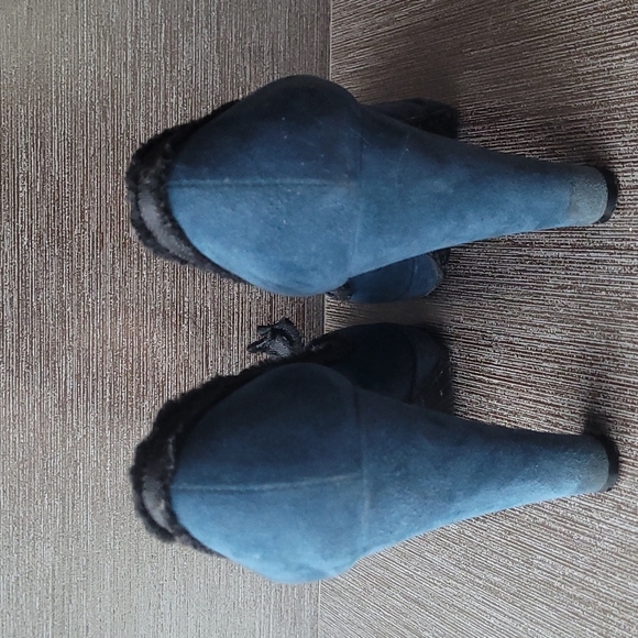Marc by Marc Jacob's Blue Suede Retro Heels - Picture 4 of 6